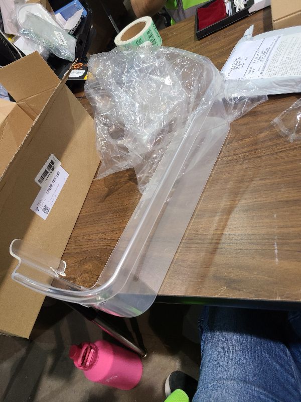 Photo 1 of 240323002 Refrigerator Door Bin Shelf Compatible with Frigidaire or Electrolux, Bottom 2 Shelves on Refrigerator Side, Single Unit, Clear, Replaces PS429725, AP2115742, AH429725?