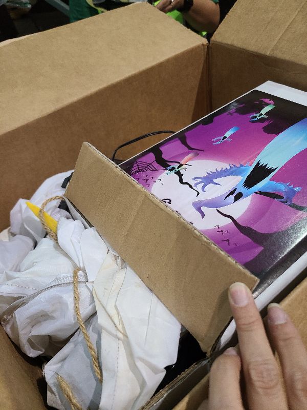 Photo 1 of 12FT Halloween Inflatables Ghost Decorations: Scary Giant Inflatable Ghost Outdoor Decoration with RGB LED Blow Up Decor for Garden/Home/Holiday/Party/Yard/Lawn