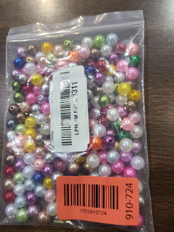 Photo 1 of 200pcs 10mm Pearl Beads Satin Luste Round Loose Plastic Pearl Craft Beads for Jewelry Making Earring Bracelet Necklace Key Chains Sewing Crafts Decoration ?Multicolor