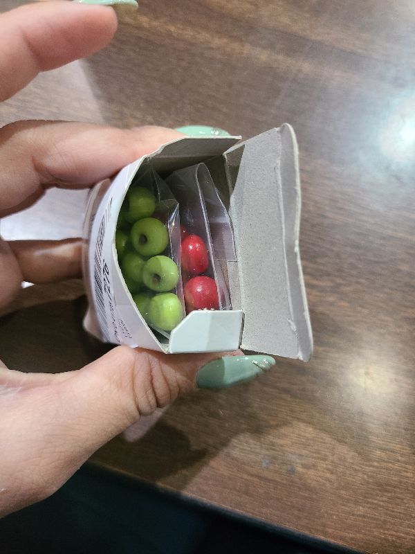 Photo 1 of 1shopforyou Mixed 20 PCS Mini Artificial Apple Fake Fruit Simulation Size 1.0x1.0 in Home K itchen Party Décor (Green and Red) No.9