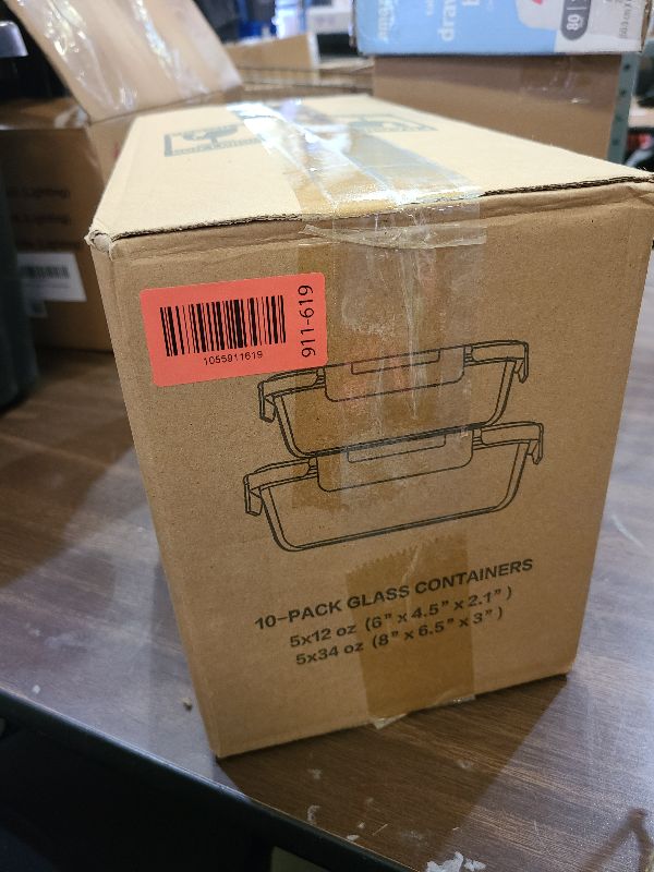 Photo 1 of [10-Pack] Glass Meal Prep Containers with Lids, MCIRCO Food Storage Containers with Snap Locking Lids, Airtight Lunch Containers, Microwave, Oven, Freezer and Dishwasher