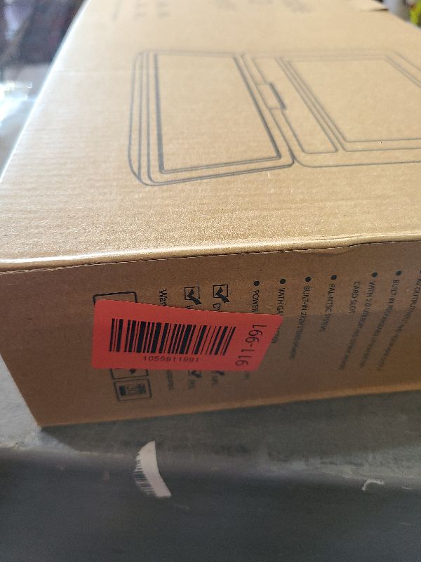 Photo 1 of 11.5" Portable DVD Player with 9.5" Swivel Screen, 5-Hours Rechargeable Battery,Car DVD Player for Kids,Support CD/DVD/SD Card/USB,Regions Free,Dual Speakers,Black