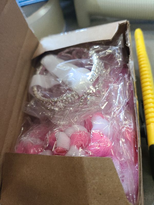 Photo 1 of 2 Pcs Dog Crown Headband Dog Tutu Dress Set Crystal Rhinestone Tiara Crown Tutu Skirt Pet Dress Costume for Puppy Birthday Party Wedding Photo Prop Costume(X-Large,Rose Red, White)