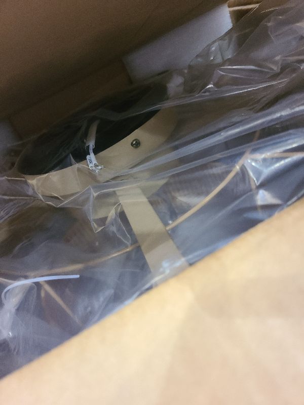 Photo 1 of 20 Inch Boho Caged Ceiling Fans with Lights Flush Mount, Layered Rattan Ceiling Fan with Light Remote Control with Reversible 6 Speeds for Bedroom, Nursery, Living Room, E12 Base, Indoor