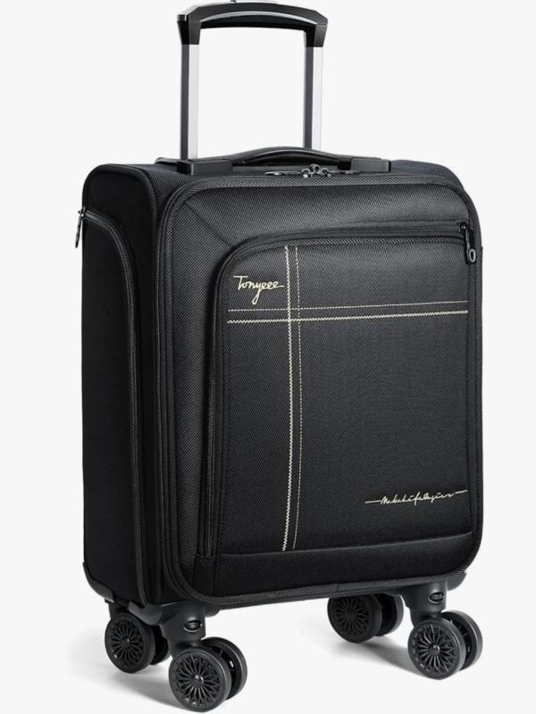 Photo 1 of
Sponsored
Visit the Store, Tonyeee
Tonyeee
Visit the Store
4.5
4.5 out of 5 stars
(57)
Softside Carry on Luggage Airline Approved, 17 Inch Underseat Carry-on Luggage with Removable Spinner Wheels, Small Personal Item Suitcase for Travel Business (Black