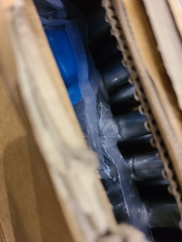 Photo 1 of 15FT Trampoline Enclosure Net with Universal Trampoline Replacement Enclosure Poles and Hardware (Fit for 15FT Trampoline with 6 Poles)