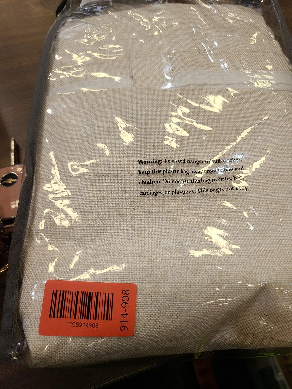 Photo 1 of 100% Blackout Shield Linen Blackout Curtains for Bedroom 96 Inches Long, Back Tab/Rod Pocket Living Room Drapes, Thermal Insulated Blackout Curtains 2 Panels Set, 50" W x 96" L,Cream