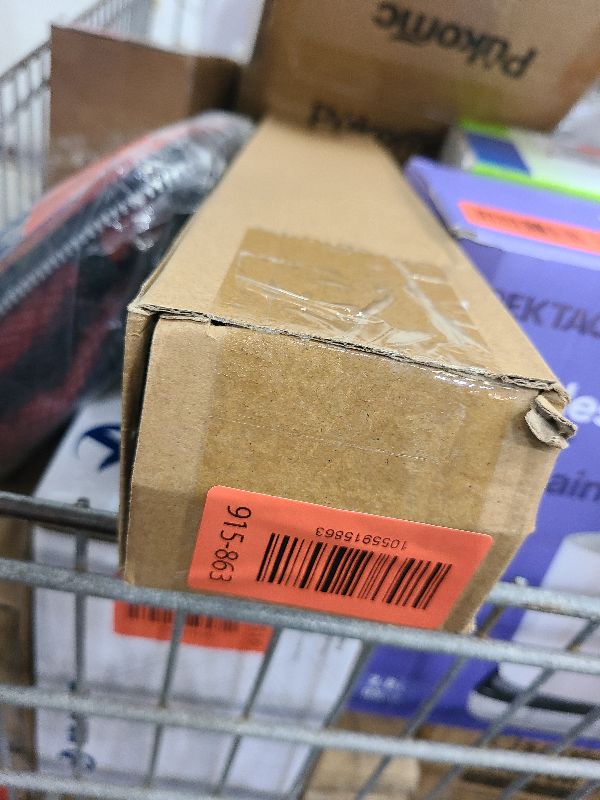 Photo 1 of 2Pack Tension Rod 24-48Inch Black Curtain Rods for Windows Spring Adjustable Curtain Rods no Drilling Tension Curtain Rods for Window,Doorway,Closets