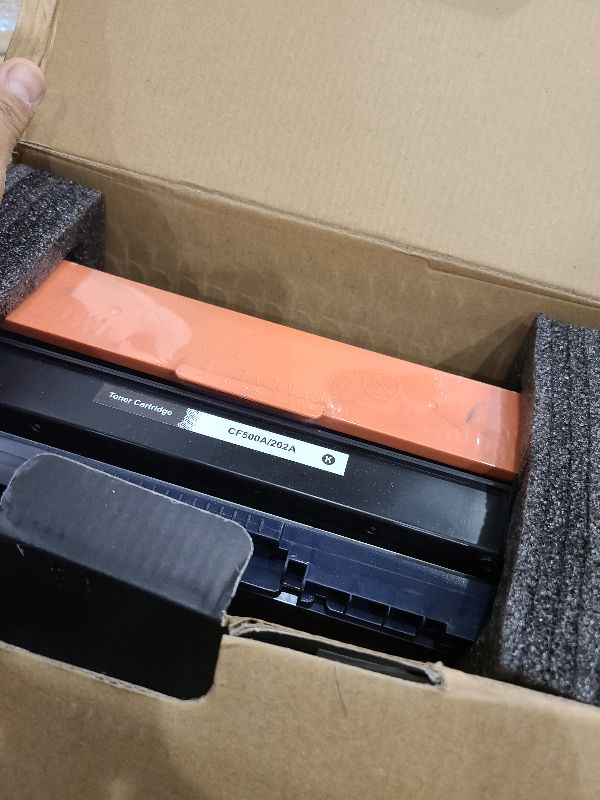 Photo 1 of 202A Toner Cartridges 4 Pack Compatible for Color Laserjet Pro M281fdw Reaplacement for HP202A Set High Yield with M254dw M254nw MFP M281cdw M280nw M281fdn Printer (Black/Cyan/Magenta/Yellow)