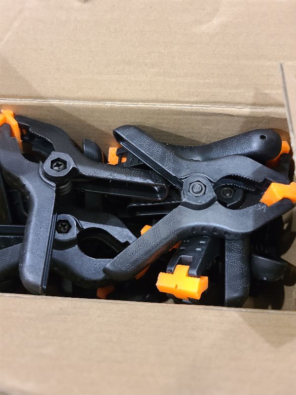 Photo 1 of 16 Pack Small Spring Clamps, 3.5 Inch Heavy Duty Clamps for Backdrop Stand, Plastic Clips for Crafts and Backdrop Clips for Crafts, Woodworking, Photography, Outdoor