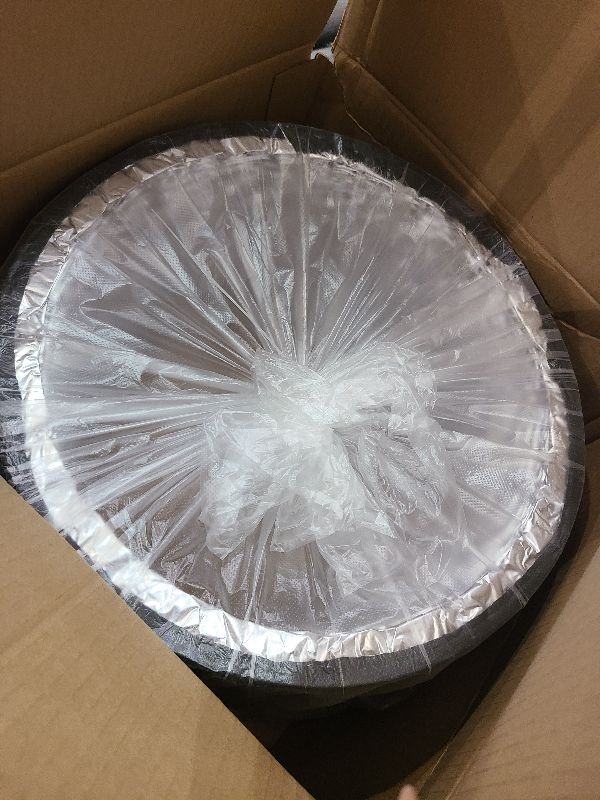 Photo 1 of 12 Inch Flexible Ducting Hose 16 Feet Black Aluminum Ducting -4 Layer Protection Dryer Vent Hose for HVAC Heating Cooling Ventilation and Exhaust, 2 Clamps Included