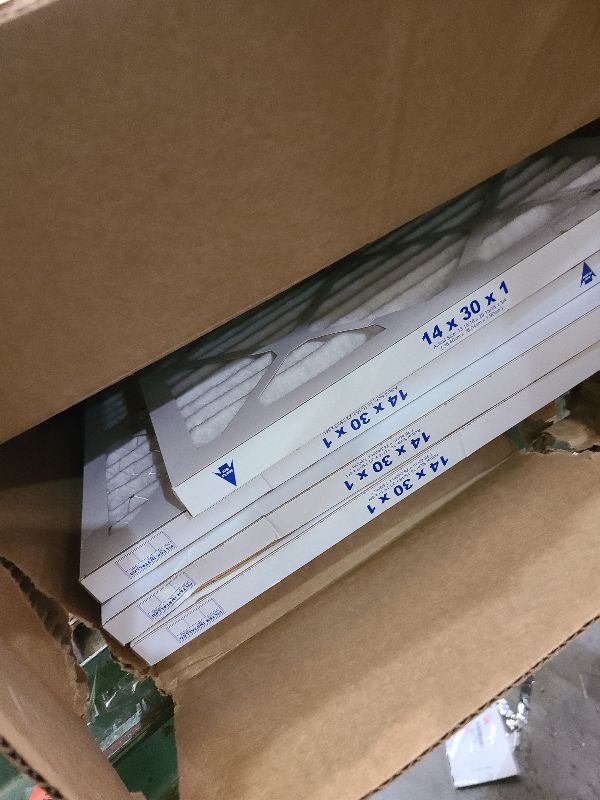 Photo 1 of 14x30x1 MERV 11 Pleated Filter 4 Pack