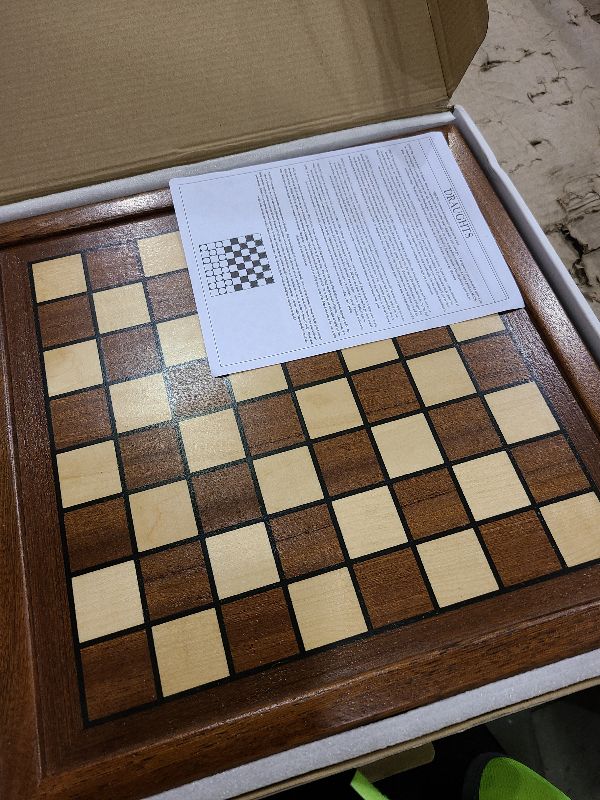 Photo 1 of 12.5-Inch Wooden Chess Set with Weighted Metal Chess Pieces, Storage Drawer Wooden Chess Board, Includes 2 Extra Queens – Premium Board Games Metal Chess Set for Adults and Chess Enthusiasts