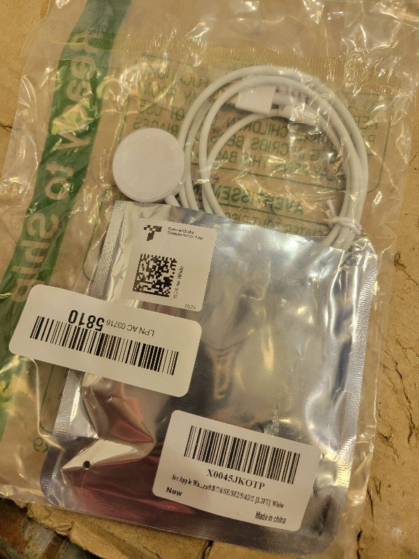 Photo 1 of ???? ???????? for Apple Watch Charger Magnetic Fast Charging Cable [Portable] Magnetic Wireless Charging Compatible with iWatch Series Ultra/SE/11/10/9/8/7/6/5/4/-[3.3FT] White