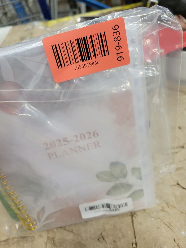 Photo 1 of 2025-2026 Planner - A5 To Do List Planner from July 2025 - June 2026, Planner 2025-2026 with Flexible Cover, Tabs, Inner Pocket, 6.4" x 8.5", Rose Leaf