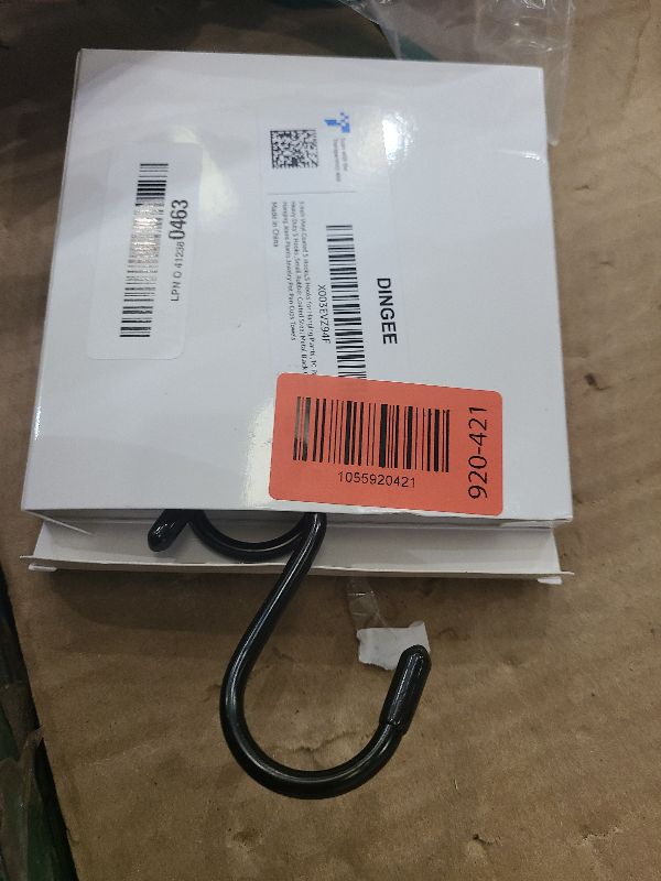 Photo 1 of 3 Inch Vinyl Coated S Hook,S Hooks for Hanging Plants ,10 Pack Non Slip Heavy Duty S Hooks ,Small Rubber Coated Steel Metal Black Closet S Hook for Hanging Jeans Plants Jewelry Pot Pan Cups Towels