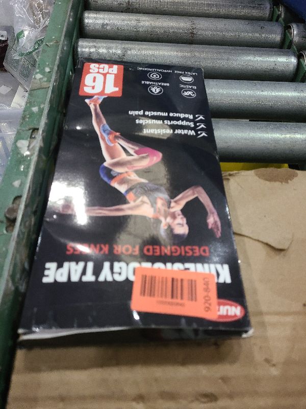 Photo 1 of 16 PCS Kinesiology Tape for Knees, Knee Support Tape, Precut Knee Tape for Knee Stability, Athletic Tape, Kinetic Tape for Knee - Skin Color