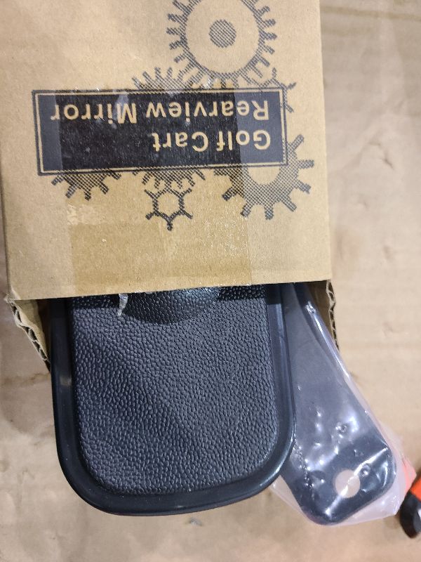 Photo 1 of 10L0L Universal Adjustable Golf Cart Panoramic Rear View Mirror, Rotatable 270 Rotation 16.5"Wide Angle Full Rearview Golf Cart Mirror for EZ Go, Club Car, Yamaha