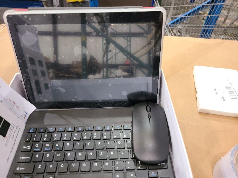 Photo 1 of 2025 Tablet, Android 14 Tablets 10 inch with Keyboard, 26GB RAM+256GB ROM(2TB Expand), 2-in-1 Tablets with 8-Core, 8000mAh, 5G WiFi, Widevine L1, GMS, with Case, Keyboard, Mouse, Stylus (Pink)