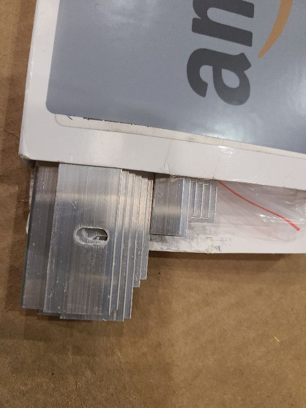 Photo 1 of 12 Pack French Cleat Hanger Headboard Wall Mounting Brackets Cleat Picture Hanger Kit Z Bar Supports with Plastic Expansion Tube Screws Silicone Dots for Picture Mirror Whiteboard (6 Inch)