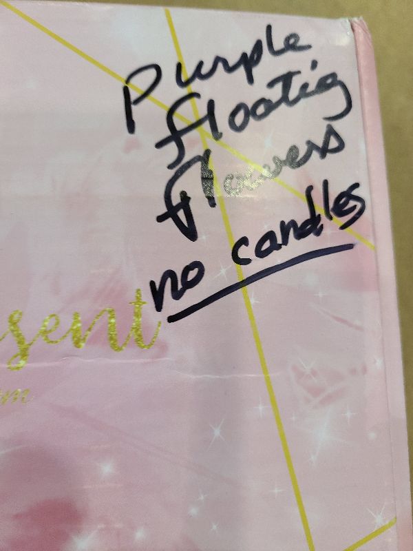 Photo 1 of 24 Pcs Floating Candles for Centerpieces and Floating Flowers Vase Fillers for Centerpieces Artificial Purple Flowers for Wedding Table Party Home Decoration