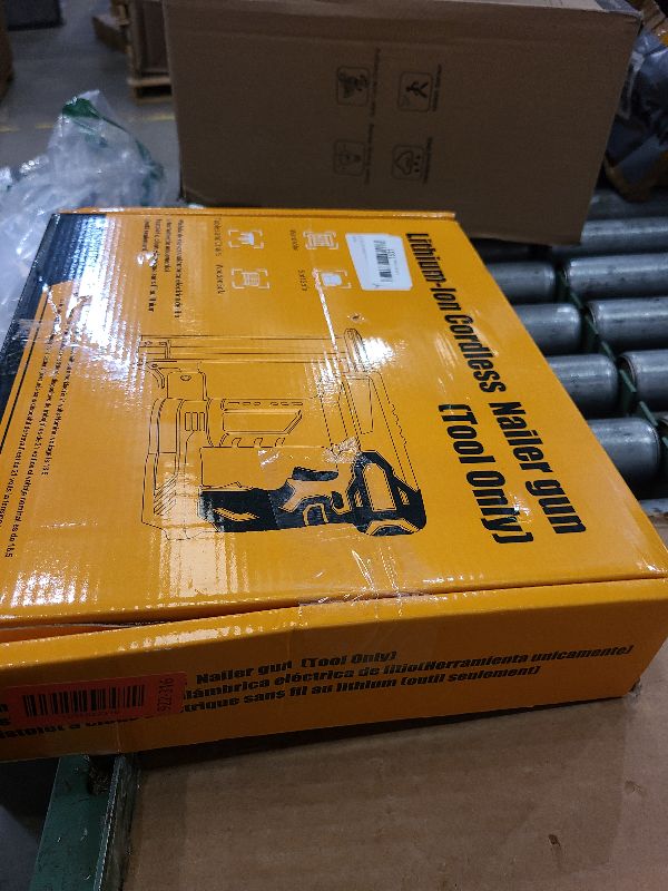 Photo 1 of 18 Gauge Brad Nailer/Narrow Crown Stapler Compatible with Dewalt 20V MAX Battery(NO Battery) 2 in 1 Cordless Nail Gun with 1000 Nails and 1000 Staples for Home Improvement, DIY and Woodworking