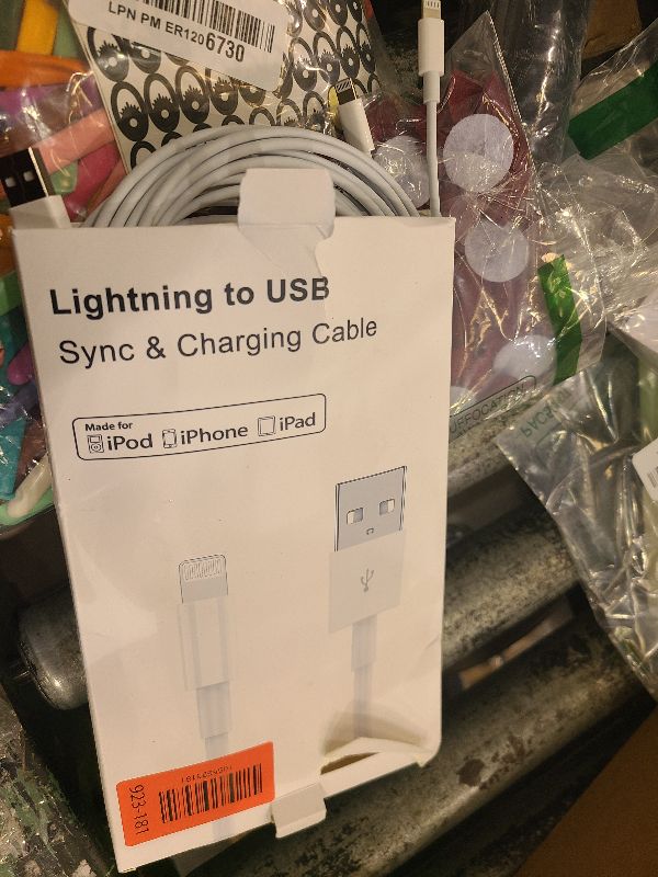 Photo 1 of 3 Pack Apple MFi Certified iPhone Charger Cable 10ft, Lightning to USB Cord, 2.4A Fast Charging,Apple Phone Long Chargers for iPhone 12/11/11Pro/11Max/ X/XS/XR/XS Max/8/7/6