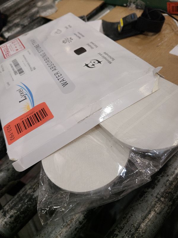 Photo 1 of 2PCS Water Absorbing Stone Tray, Fast Drying Diatomite Stone Sink Tray, Water Absorbent Diatomite Coasters, Stones Soap Trays for Kitchen Sink, Bathroom Counter Hand Soap Dish & Holders