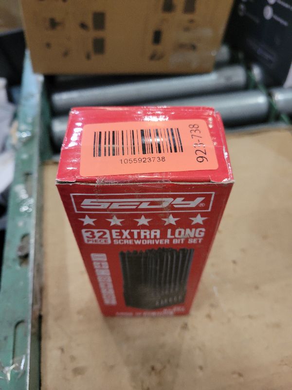 Photo 1 of Extra Long Security Bit Set: 32-Piece S2 Steel Screwdriver Drill Bits for Tamper-Proof Screws, 6" Torx, PoziDriv, Spanner, Tri-Wing - Universal 1/4" Hex Shank for Electric, Impact Drills