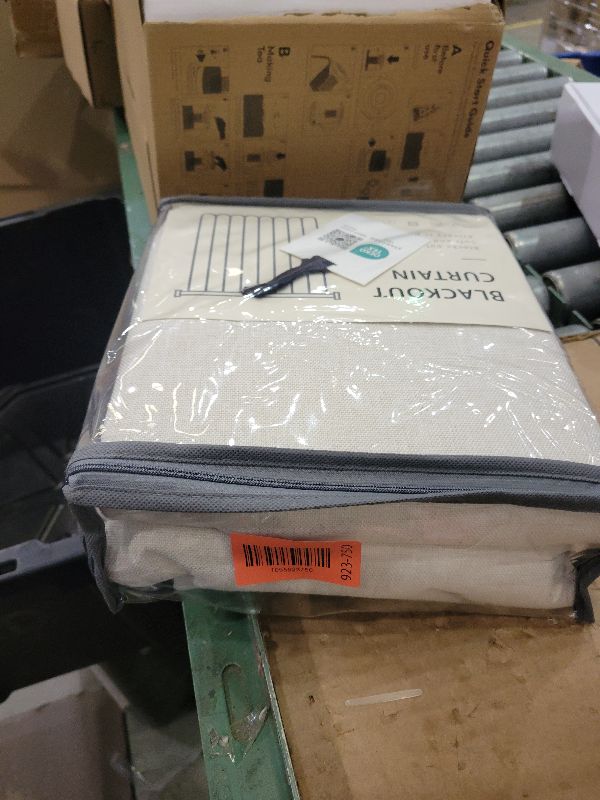 Photo 1 of 100% Blackout Shield Linen Blackout Curtains for Bedroom 96 Inches Long, Back Tab/Rod Pocket Living Room Drapes, Thermal Insulated Blackout Curtains 2 Panels Set, 50" W x 96" L,Cream