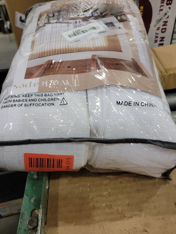 Photo 1 of 120 Inch Curtains High Ceiling Tall Curtains 2 Panels Set for Living Room Pinch Pleated with Hooks Rings Back Tab Bohemian Semi Sheer Drapes Cottage Long Large Window Drapes 120 Length Beige White