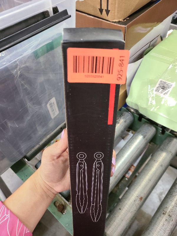 Photo 1 of 2 Pack Black Premium Stainless Steel Heat Resistant Kitchen Tongs for cooking,set of 9" and 12",Non Scratch Silicone cooking Tong Tip for Cooking Pans,Strong Grip BBQ tongs for Grabbing Hot Food