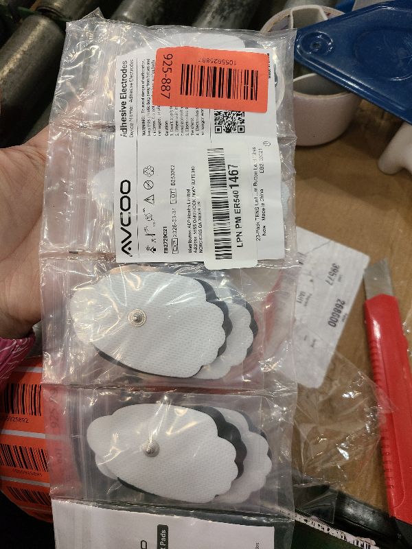 Photo 1 of 20-Pack TENS Unit Replacement Pads, Long-Lasting Snap Electrodes for 50 Times of Use per Pad, Latex-Free TENS Pads Set Compatible with TENS EMS Devices Using 3.5mm Button Lead Wires