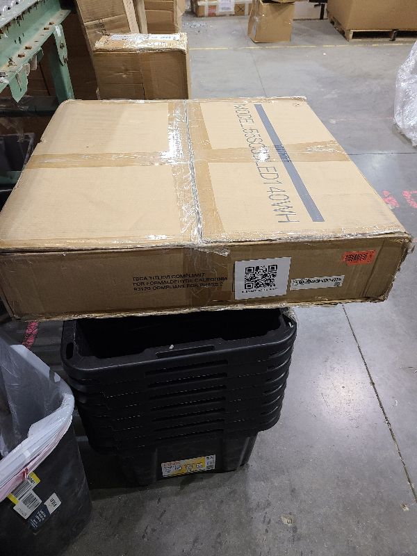 Photo 1 of  55x28 Electric Standing Desk Adjustable Height, Stand up Desk with Storage Bag for Home Office Computer Desk Memory Preset with Headphone Hook