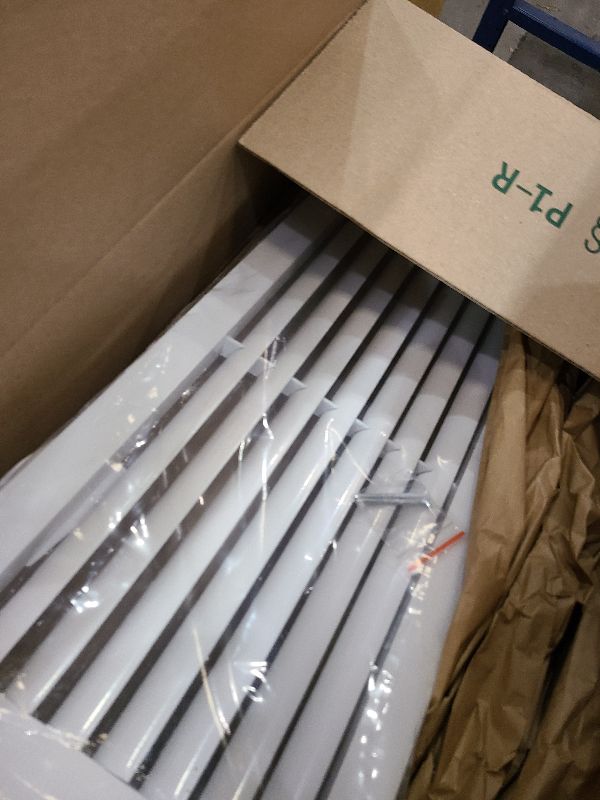 Photo 1 of 20" x 8" (Duct Hole) Decorative Air Return Vent Cover – Aluminum HVAC Grille for Ceiling & Wall, Rustproof AC Return Vent, Premium Modern Design, 21.6" x 9.6" Face, Ideal for Home HVAC