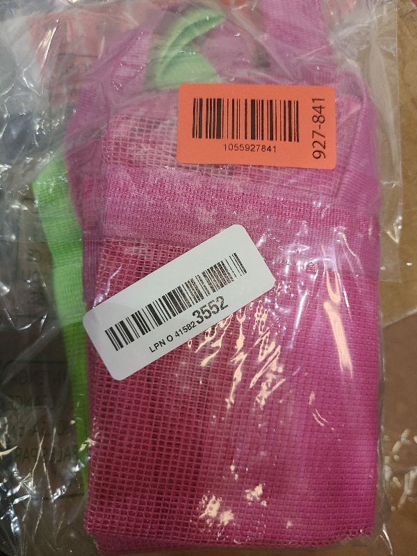 Photo 1 of 2 Pcs Shower Mesh Caddy Bag Quick Dry Hanging Toiletry and Bath Organizer for Travel and Swimming with Zipper (Roes-Green)