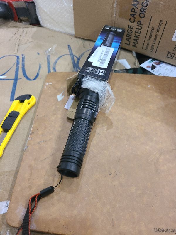 Photo 1 of 1000 High Lumen Flashlights - 2025 New Rechargeable Flashlight Power Bank, IPX7 Waterproof Flashlight for Home, Zoomable Flashlights, 4 Hours of Battery Life, 500 Meters of Lighting Range, 5 Modes,