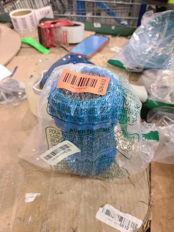 Photo 1 of 2 in 1 Vibrating Peanut Massage Ball with 6 Massaging Modes, Rechargeable Vibrating Massage Yoga Roller Ball for Muscle Recovery, Blue