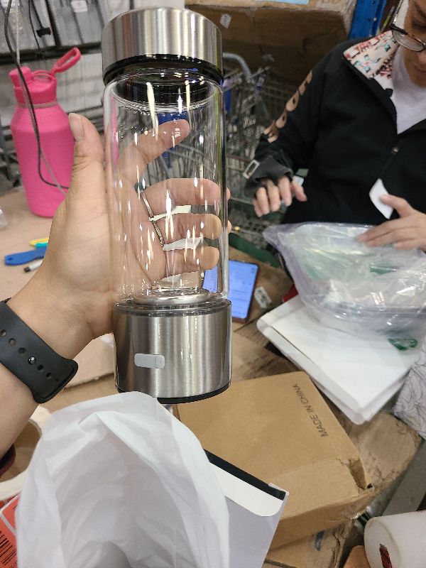 Photo 1 of 2025 New Hydrogen Water Bottles, Portable Hydrogenated Water Bottle with SPE PEM Technology, 420ml Hydrogen Water Bottle Generator, Rechargeable Ionizer Machine for Home, Office, Travel