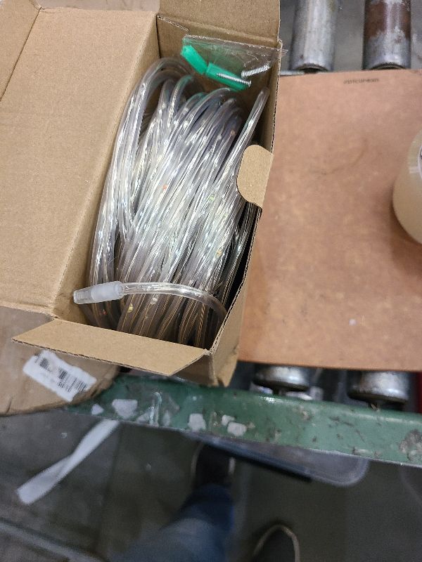 Photo 1 of 200 LED Solar Rope Lights Outdoor, 66FT Solar String Lights Indoor Waterproof Solar Powered Trampoline Light Clear Tube Pool Light for Camping Fence Yard Walkway Path Garden Outside Decor(Multicolor)