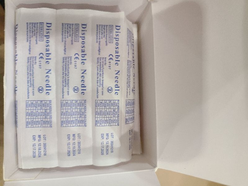 Photo 1 of 100 Pack 18 Gauge 1.5 Inch Sterile Disposable Lab Supplies, Scientific and Industrial Dispensing Needle Accessories