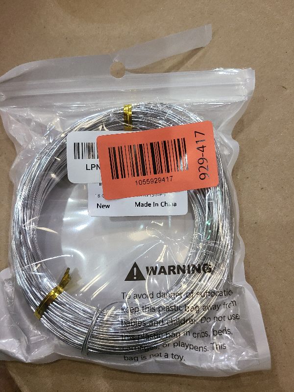 Photo 1 of 18 Gauge Aluminum Craft Wire, 165 Feet 1mm Bendable Metal Wire for Jewelry Making, Sculpting, Floral Making, Wreath Making, Crafting, Wire Wrapping, Christmas Ornaments (Silver)