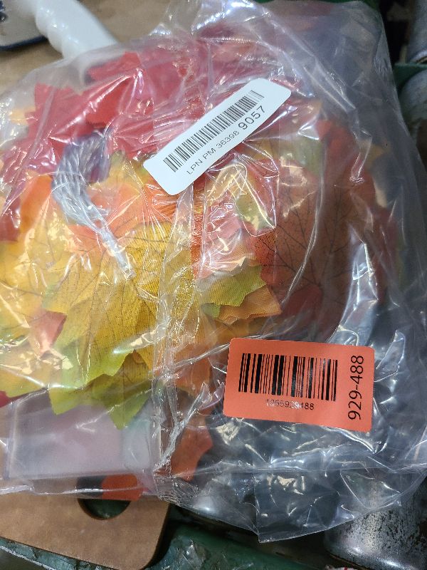 Photo 1 of 2 Pack Fall Decorations for Home Maple Leaf Lights Multicolored, Total 20Ft 40LED Battery Operated Fall Leaves Garland with Lights String Autumn Harvest Table Indoor Halloween Thanksgiving Decorations