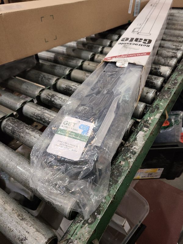 Photo 1 of 110 Inch Extra Wide Baby Gate for Large Openings, Retractable Gate Outdoor Retractable Dog Gate Indoor Extra Long Dog Gates for Doorways Large Pet Gate for Stairs, Long Gates for Kids or Pets, Black