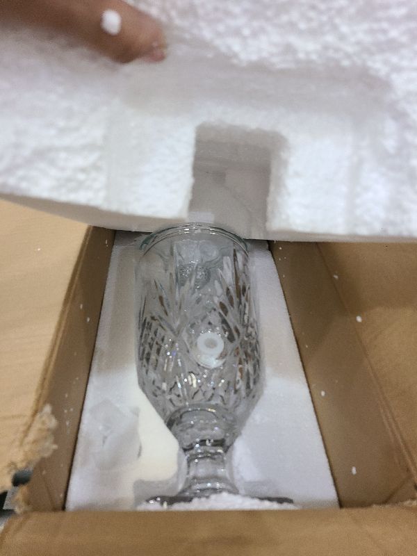 Photo 1 of 0.8 Gallon Glass Drink Dispenser for Parties 3L Crytal Iced Beverage Dispenser with Spigot Wedding Beverage Server for Party Bar