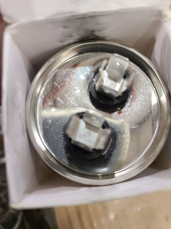 Photo 1 of [UL Certified] BlueStars 50 uF MFD ± 5% 370-440 VAC CBB65 Volt Motor Run Round Capacitor - Compatible for AC Condenser Straight Cool or Heat Pump Conditioner