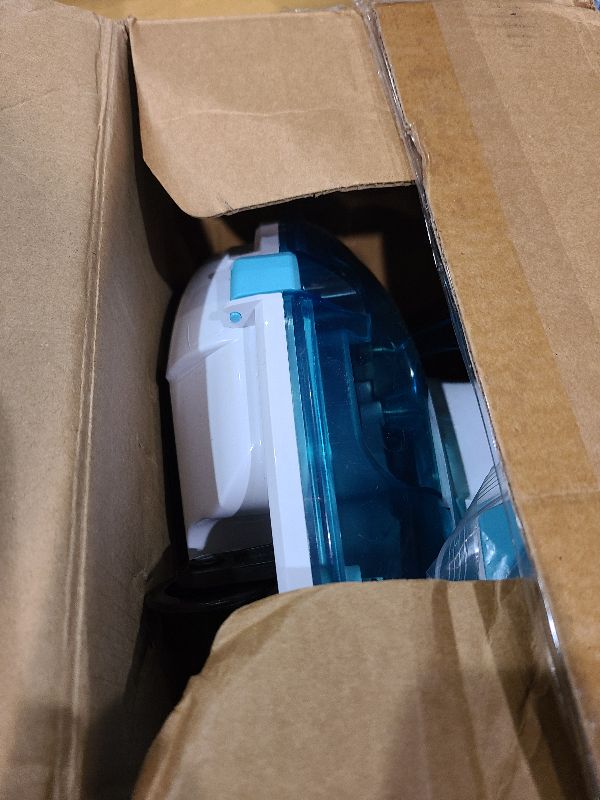 Photo 1 of (2025 Upgrade) Cordless Robotic Pool Cleaner, Lasts 75 Min, Automatic Vacuum for Above-Ground Pools up to 645 Sq.ft,Portable, Self-Parking,Light Blue