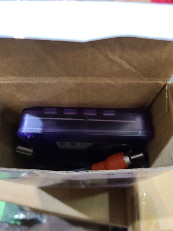 Photo 1 of 16 Bit Game Console 2.8-inch Super Wide Lcb Preloaded 100 HD Handheld Video Game Seniors Electronic Games Player Birthday Present Xmas (Transparent Purple)