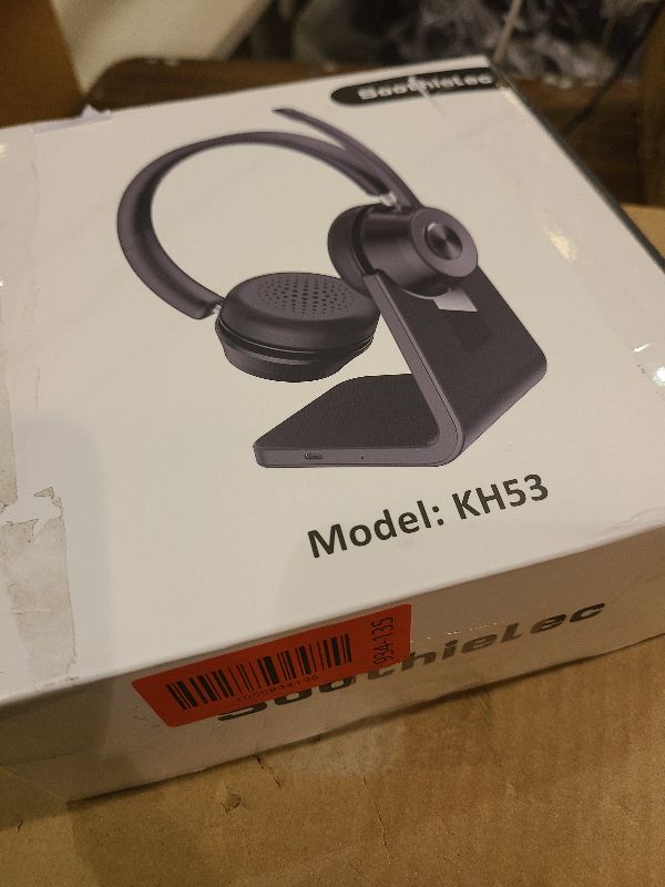 Photo 1 of (Upgraded Version) Wireless Headset, Bluetooth Headset with Noise Cancelling Microphone, Best Headphones with Mic Mute & USB Dongle for PC/Computer/Laptop/Cell Phones/Remote Work/Call Center