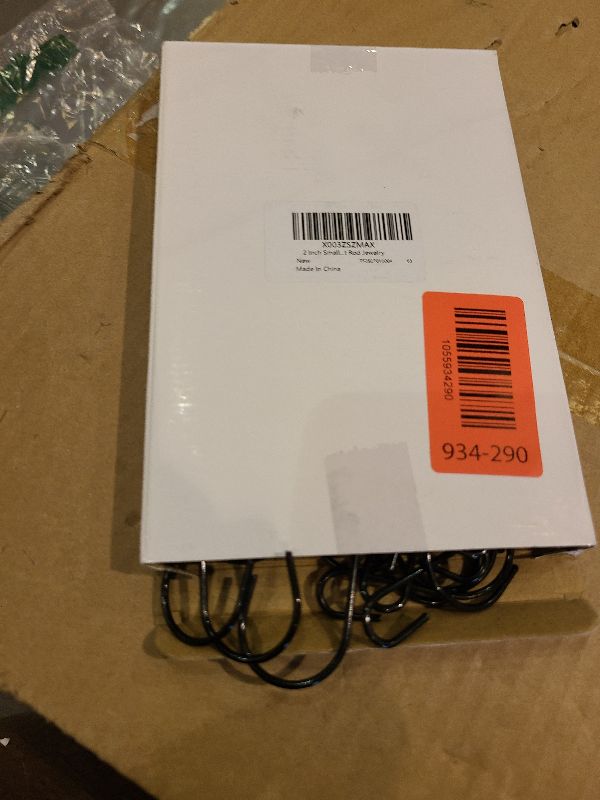 Photo 1 of 2 Inch Small S Hooks for Hanging, Heavy Duty Black S Hooks,Ornament Hooks for Christmas, 30 Pack Mini S Hooks for Hanging Plants, Necklaces,Pots Pans Mugs Clothes Towels Kitchen Closet Rod Jewelry